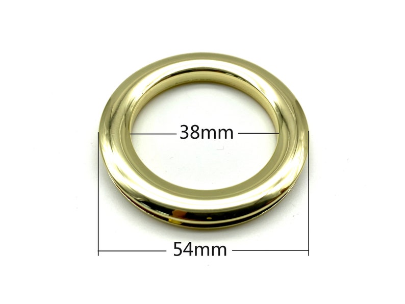 4 sets of 1 1/2 inch 38mm large curtains Alloy screw in Eyelet Grommet for leather purse bag Nickel Light gold Anti bronze Gunmetal image 5