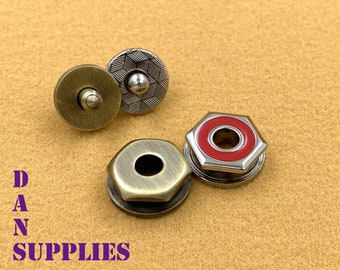17mm special hexagonal magnetic snap fastener  leather closures magnetic snaps clasps for wallet bracelet purse clutch leather work
