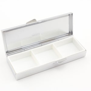 8.6CM blank metal rectangle  pill box frame