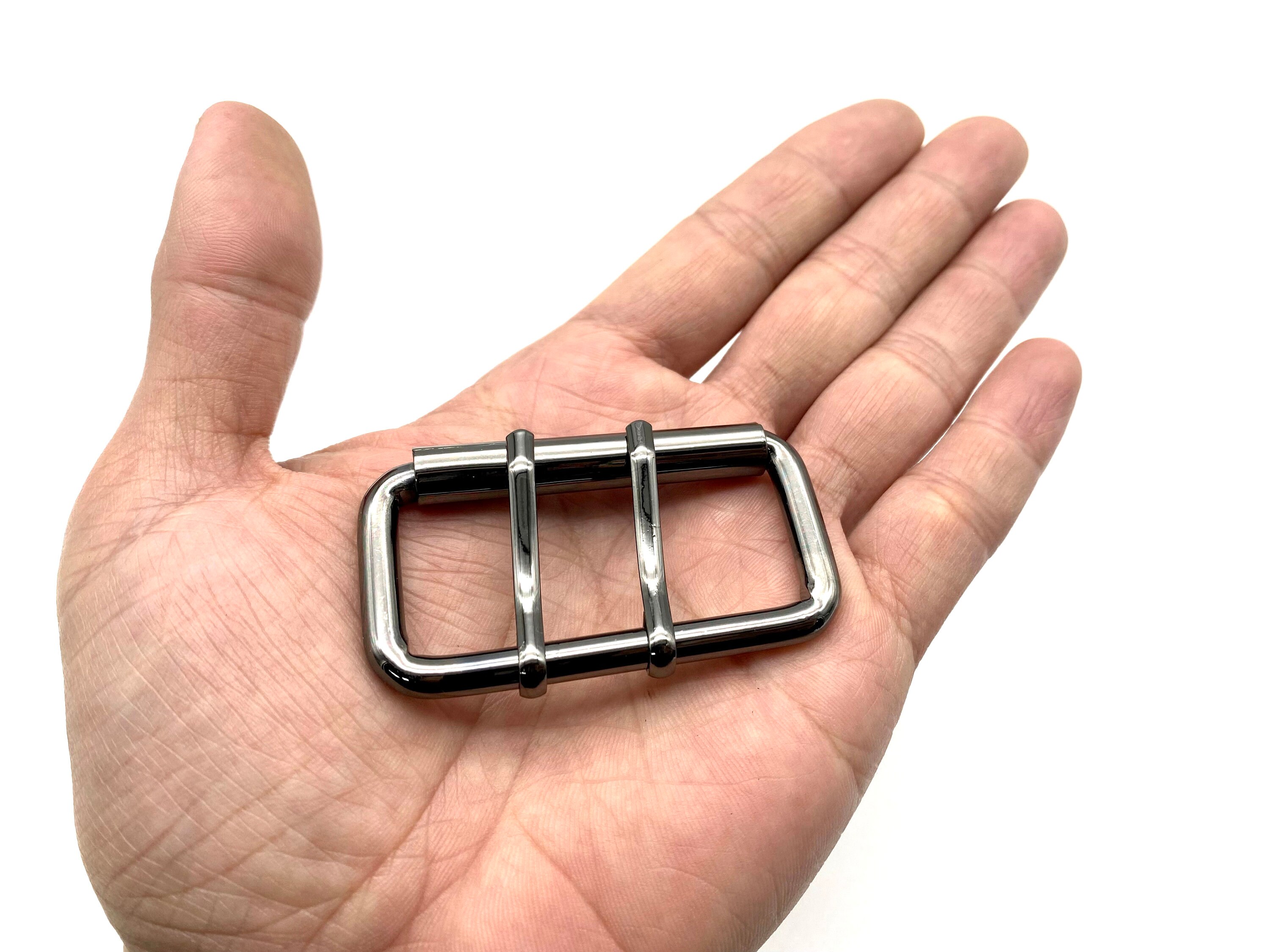 2インチ 50 mm 鉄ローラー ダブルピン ベルト ストラップ バックル