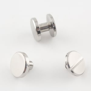 20 set di viti Chicago in ottone massiccio da 11 mm x 5 mm Elementi di fissaggio in pelle con rivetti a vite Concho Nichel Oro chiaro Canna di fucile