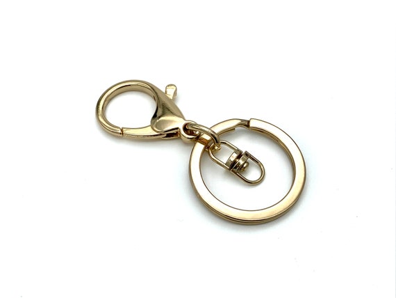 6pcs of Lobster Claw Snap Clasp With Key Ring Charms Attach Key
