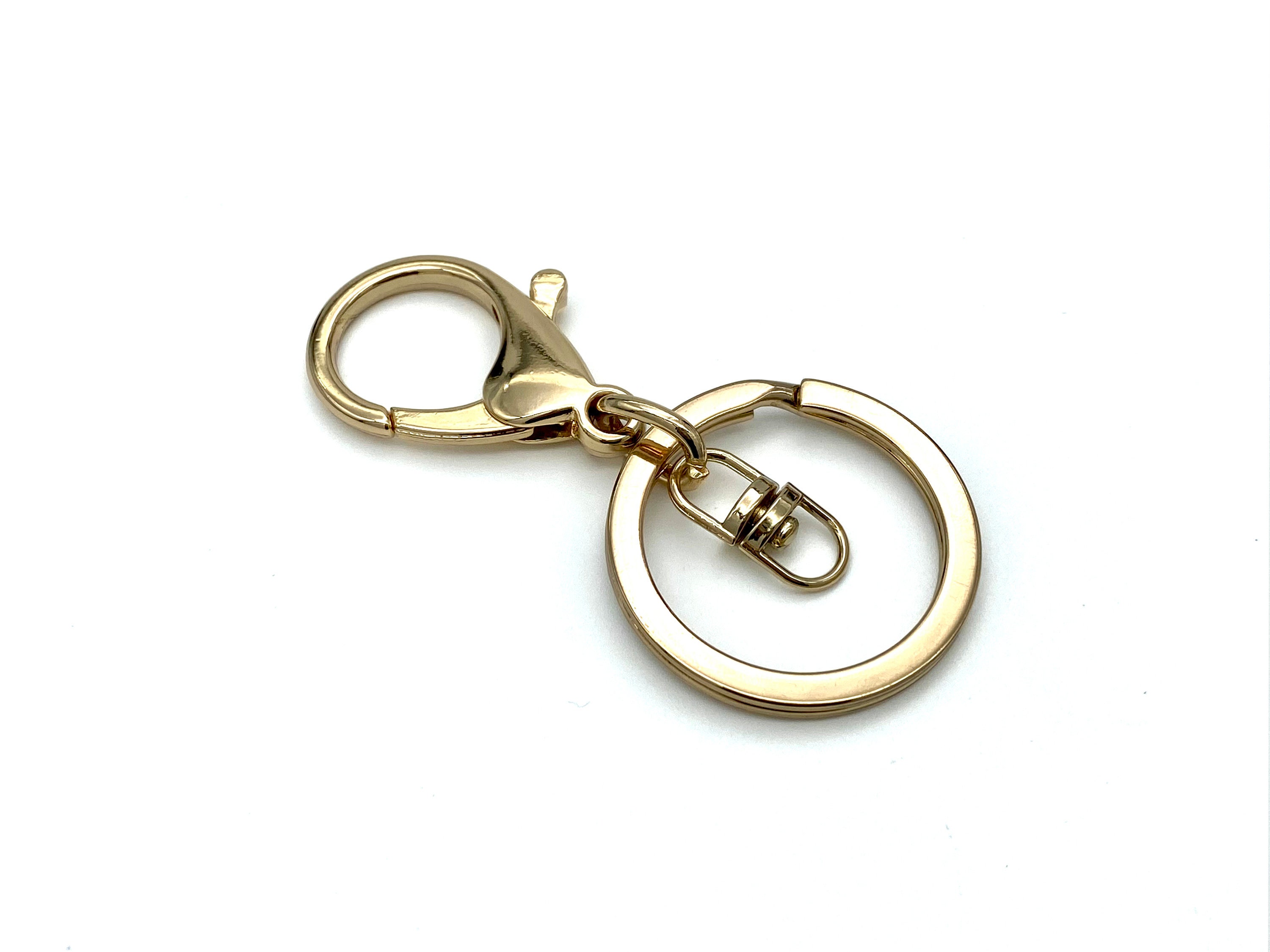 6pcs of Lobster Claw Snap Clasp With Key Ring Charms Attach Key
