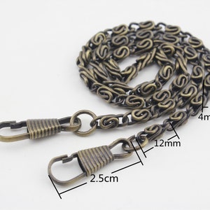 40Cm kurze Geldbörse Kette für Tasche Geldbörse Geldbörse Handtaschen Kupplung Kettengurt mit Clip Ersatz Hardware Nickel Gunmetal Anti Messing Gold