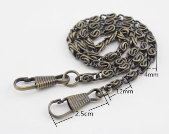 40Cm  short  purse chain for bag wallet purse handbags clutch Chain strap with clip replacement hardware Nickel Gunmetal Anti brass Gold