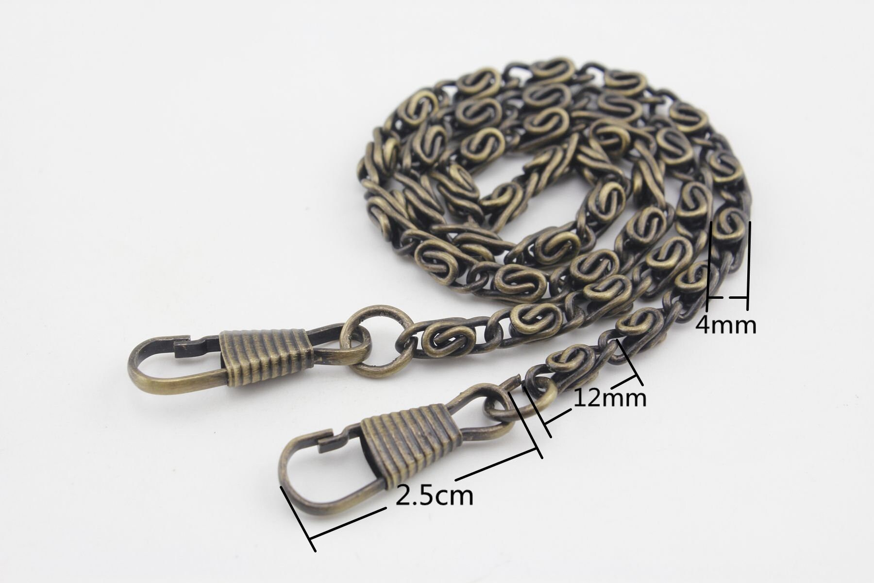 40cm Short Purse Chain for Bag Wallet Purse Handbags Clutch Chain Strap  With Clip Replacement Hardware Nickel Gunmetal Anti Brass Gold -  Israel