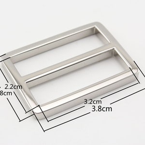 10pcs 1 1/4 inch 32mm zinc alloy bag purse strap adjuster slider connector buckle triglide slide making supplies