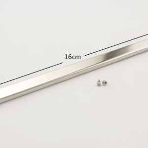 16cm x 8mm 6 3/8 pulgadas Bolsa de metal Borde de bolso para la fabricación de cartera de monedero