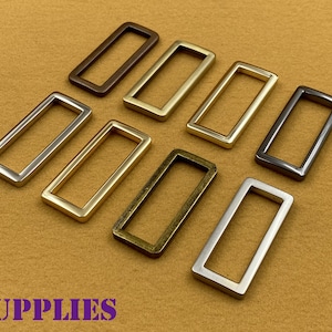 10pcs of 1.5 inch 38mm zinc alloy rectangle ring buckle for bag purse strap connector Anti bronze Nickel Gold gunmetal red copper