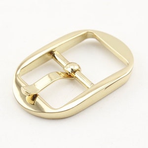 Tariff Free !6pcs of 5/8 inch 15mm center bar pin buckle for bag purse shoes strap hat dog collar making Gold