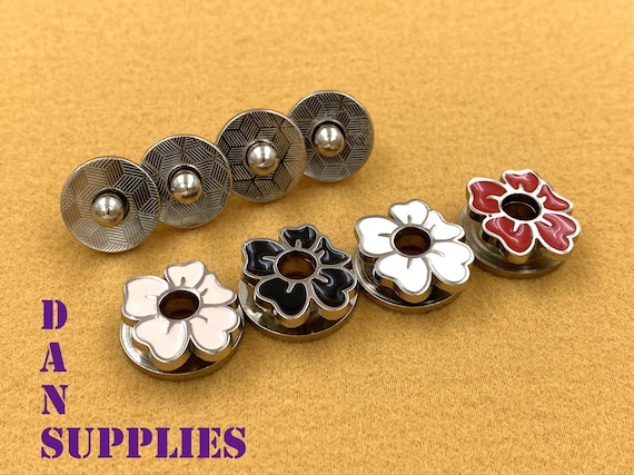 Bottoni A Pressione Magnetici Argento - 20 Pezzi Per Borse, Vestiti E Fai Da Te