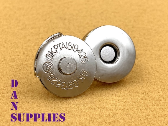 Necessary Clutch Wallet Hardware w/Magnetic Snap (Nickel) Necessary Clutch Wallet Hardware w/Magnetic Snap (Nickel)