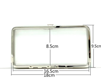 18cm X 9.5 Cm Rectangle Wallet Frame Full Frame Clutch Frame - Etsy