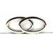 A Pair of 9cm 3 1/2  inch Heavy duty Alloy Oval oblong Cut Out Grommet Purse Handle for Bag  Purse clutch totes Making Nickel Gold 