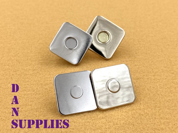 10 sets Double Caps Magnetic Snaps Clasps for Bag Purse Leather Closures