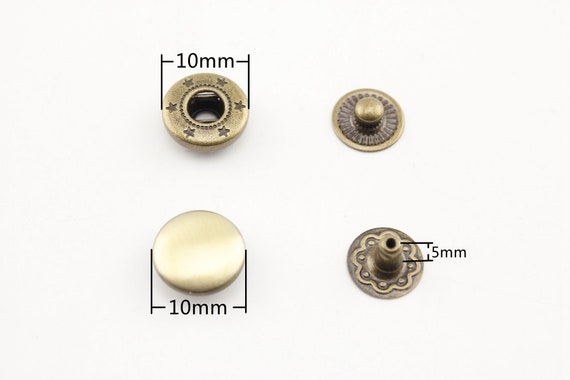 50 Sets of 5 5mm Teeth Solid Brass Zipper Stop and Zipper Bottom Hardware  Stopper for Zipper Making Nickel Anti Brass Gold Gunmetal 