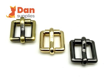 8pcs of 1/2 inch 12mm  Zinc Alloy roller pin belt strap buckle for bag purse making hardware Gold Gunmetal Anti bronze