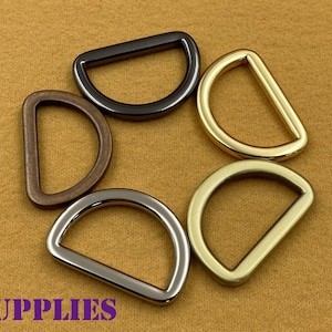 10pcs of 1 inch 25mm Zinc alloy Bag purse D rings buckles Anti bronze Gold Nickel Gunmetal