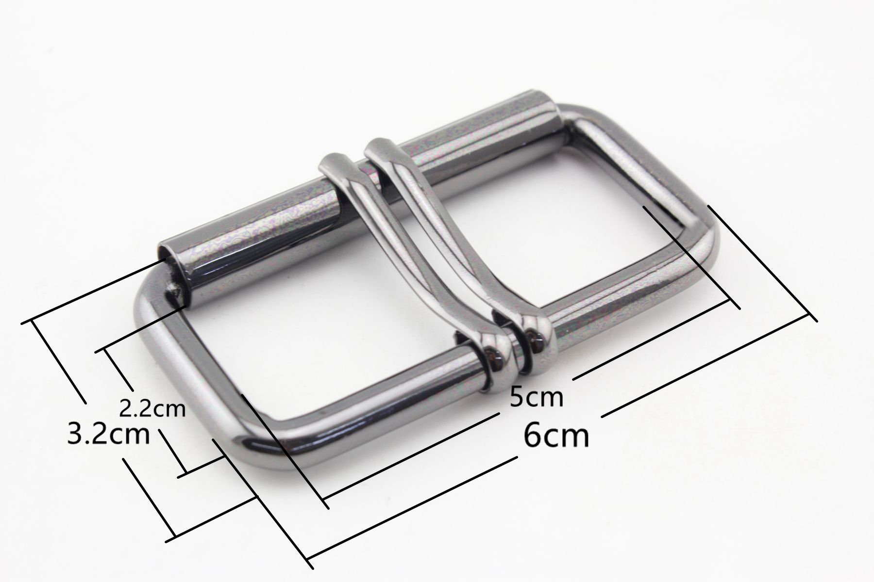 6pcs of 2 Inch 50mm Iron Roller Double Pin Belt Strap Buckle - Etsy Sweden
