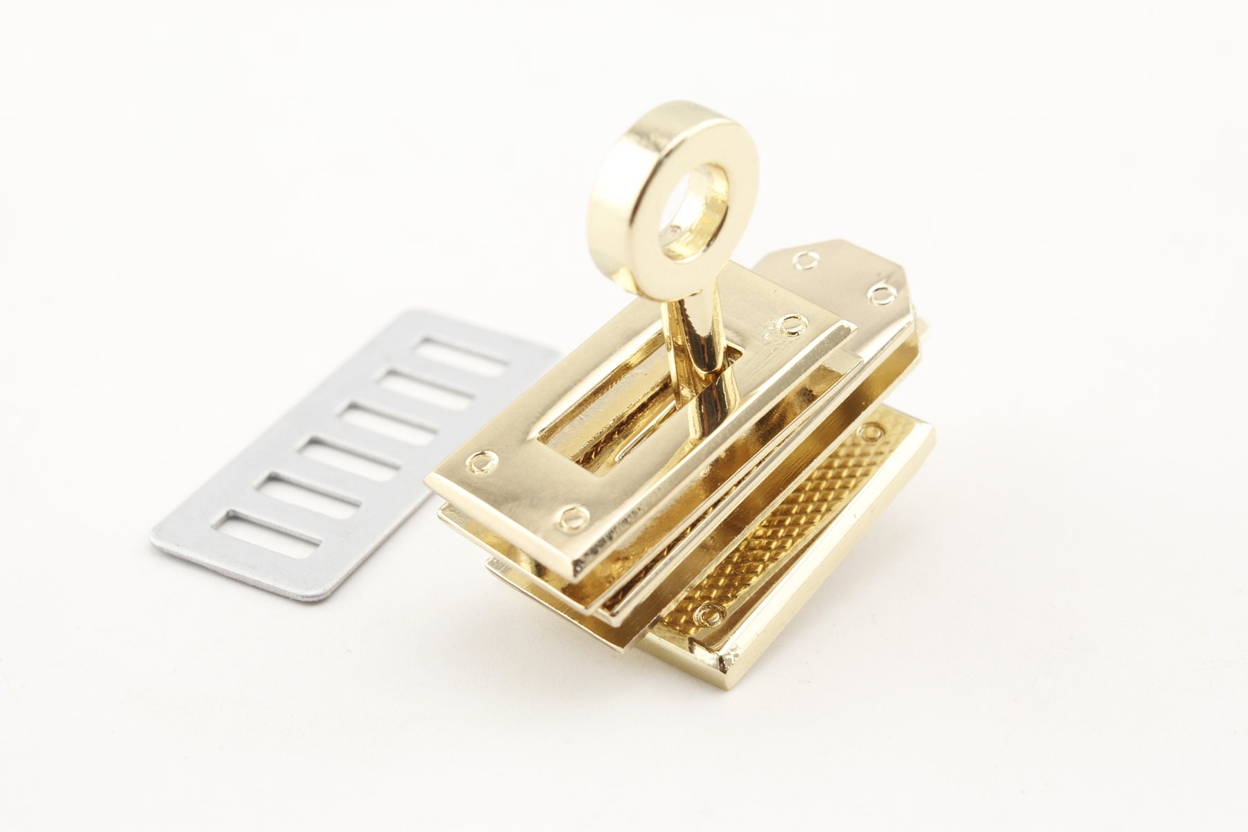 Purse Closure Purse Hardware Twist Lock Multi-functional Lock Hardware  Combination Lock Hardware Accessories Purse Supply Light Gold 