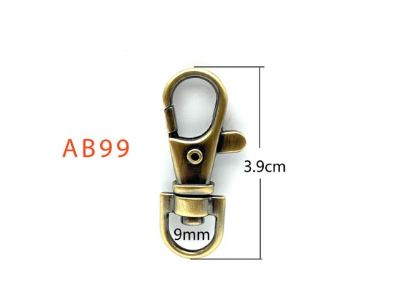 3/8 Inch 9mm Keychain Trigger Snap Hooks Clip Claspbag Clasp