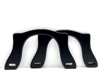 Par de asas de madera para bolso de mano de 7 1/4 pulgadas (18,5 cm)