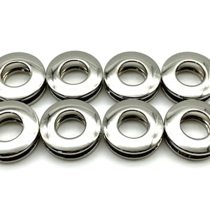 8 sets of 3/8 inch ( 1cm ) Alloy screw in Eyelet Grommet  for leather purse bag Nickel Gunmetal