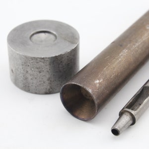 Tariff Free !12mm flat cone rivet purse feet setter tools