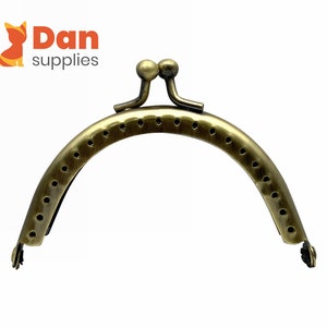 3 inch 7,5 cm half ronde naaien op munt portemonnee zakje frame Anti brons