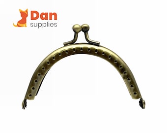 3 Zoll 7,5 cm halbrunder Geldbeutelrahmen Anti Bronze