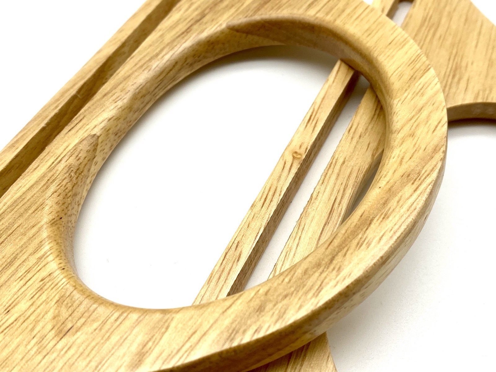 Pair of 9 3/4 Inch 25CM Wooden Bag Purse Handles for