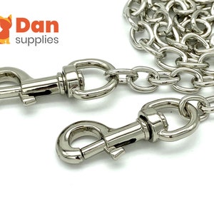 60cm (8mmx11mm) purse chain for bag wallet purse handbags clutch Chain strap with clip replacement hardware Nickel