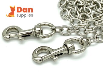 60cm (8mmx11mm) purse chain for bag wallet purse handbags clutch Chain strap with clip replacement hardware Nickel