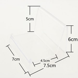 5pcs of 7.5cm width 1 tiers Clear Display stand for craft show Purse wallet clutch holder display stand