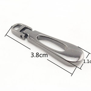 Tariff Free !8pcs of Size 3# zinc alloy zipper pull charms metal for purse