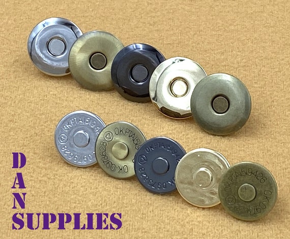 10 sets Metal Magnetic Snaps 16mm/18mm Buckles Buttons Press Decoration for  Sewing Clothing Bag Purses