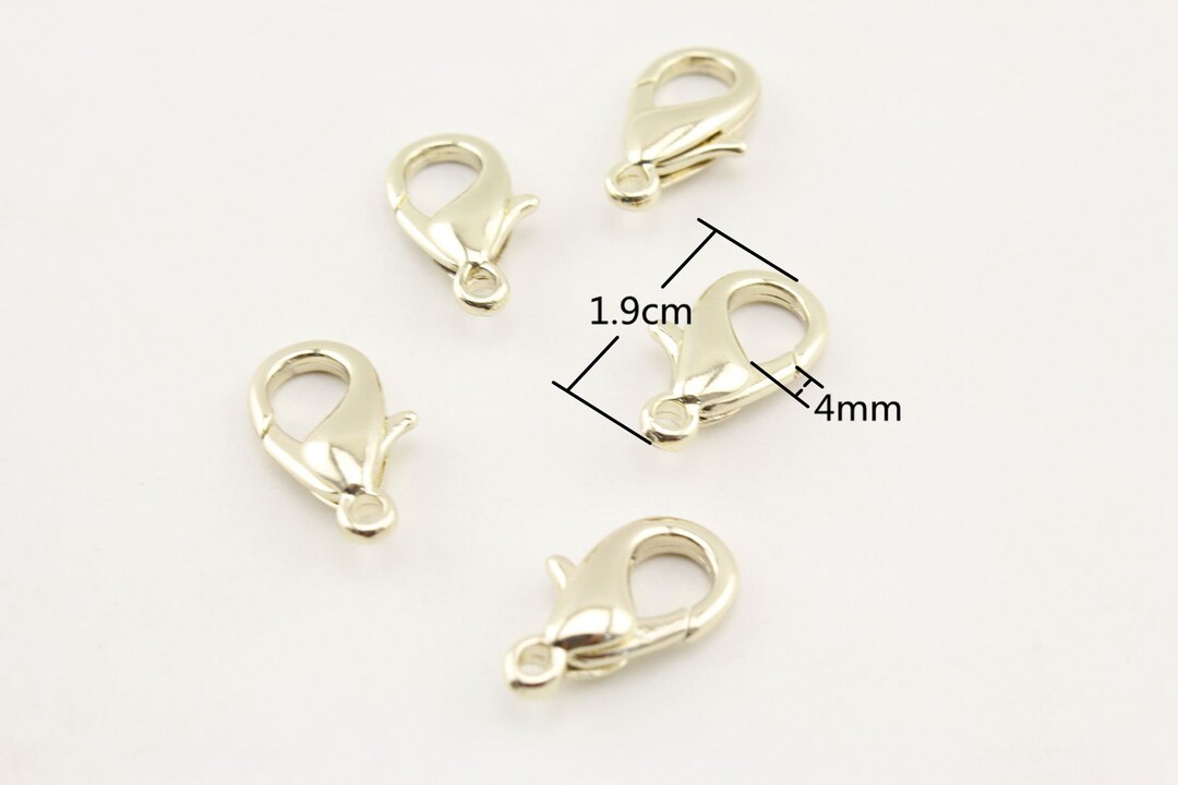 22pcs of 1.9cm Big Lobster Claw Clasp Large Light Gold Etsy