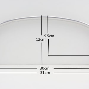 Tariff Free !12 inch 30cm  Nickel aluminium Tubular Internal Hinge Doctor Bag Frame Purse Frame for Bag purse  hardware Making supplies