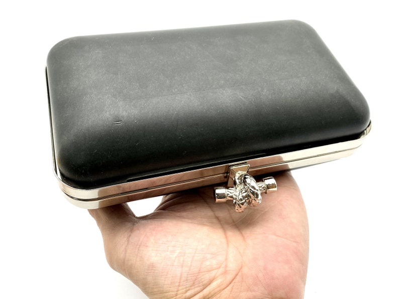 Monogram wedding Bridal hard case box bag Purse frame Bridesmaid Clutch frame 7 inch 00K65