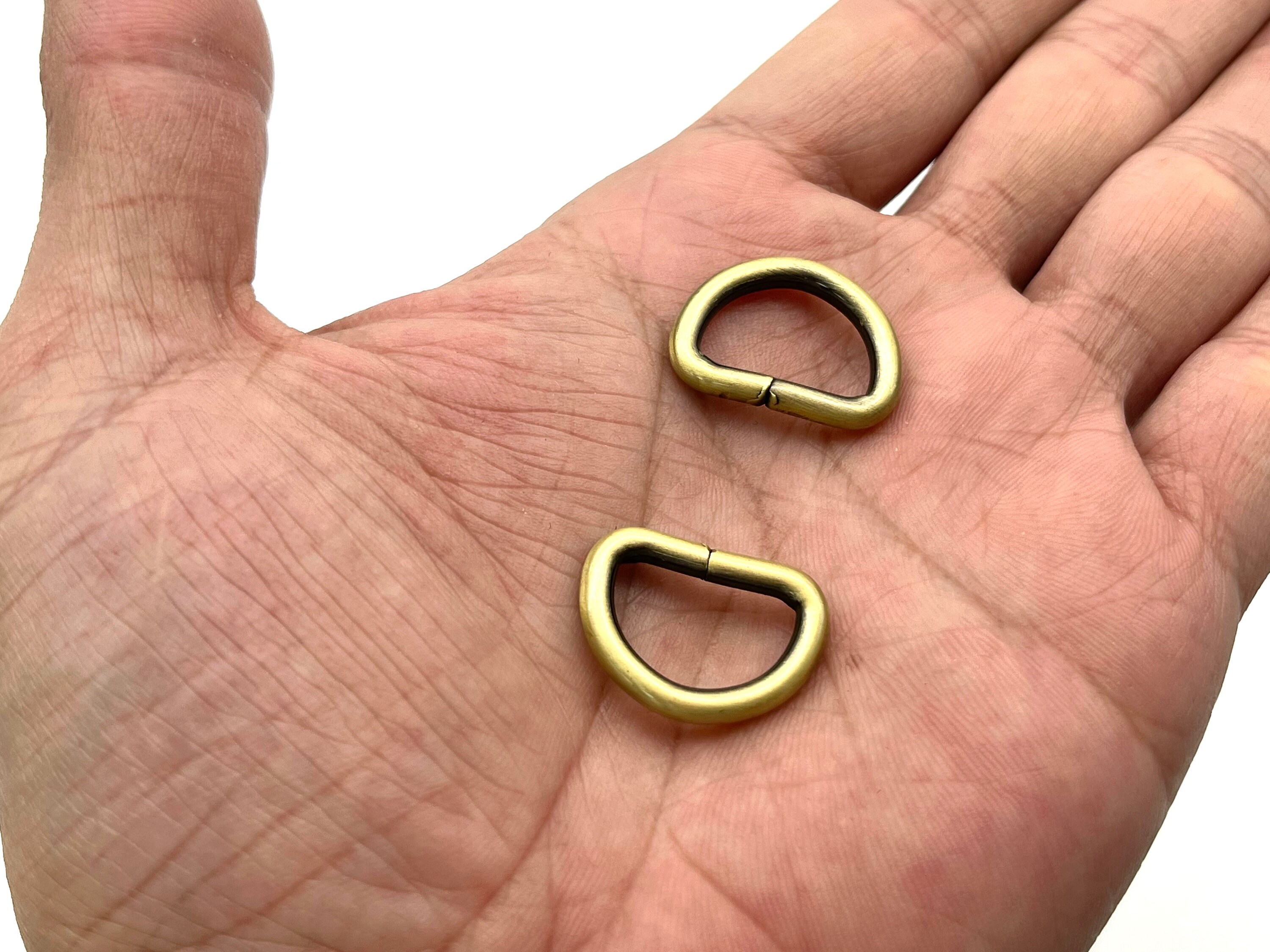 Anneaux En D En Laiton Solides - Lot De Tailles 20, 24, 34 Mm - Pour Sangles, Sacs