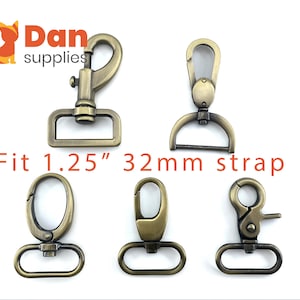 1.25 inch 32mm Anti bronze Bag purse swivel Snap Clasp clip Hooks for handbag purse strap handles