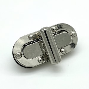 25mm x 54mm Oval twist turn lock for purse bag wallet clutch making locks hardware Nickel Anti bronze