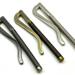 5pcs of 65mm or 4pcs of 75mm spring wallet hardware supplies spring money clip for wallet making Anti brass Gunmetal Nickel