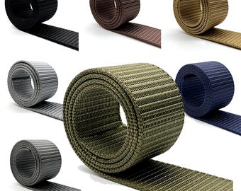 1 1/2 inch , 1 3/8 inch  heavy duty Thickened tactical belt webbing sold by the yard