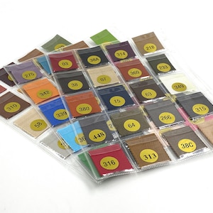 53 kleuren Nylon webbing kleur sample kaart