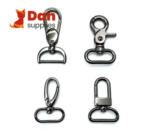 1 inch Gunmetal Bag Hook  Swivel snap Hook, Carabiner ,Clasp for Bag Strap and Backpack