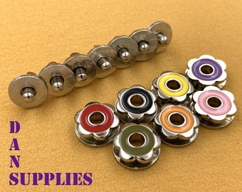 17mm spécial fleur magnétique fermetures en cuir fermetures magnétiques claquements magnétiques fermoirs pour portefeuille bracelet sac à main pochette travail en cuir