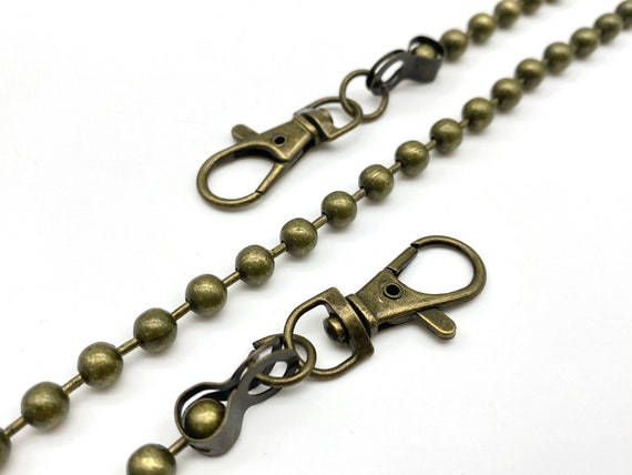 Catena Per Borsa A Tracolla 120cm - Oro, Con Fibbie Di Sicurezza