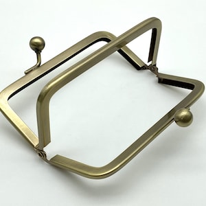 4 Zoll x 2 Zoll 10,5 cm Rechteck Doppel Tasche Kleber in Tasche Geldbörse Beutel Rahmen Verschluss Mit Griffen Hardware Versorgung Anti Bronze