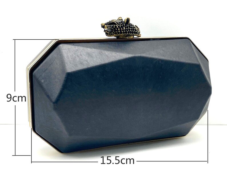 Monogram wedding Bridal hard case box bag Purse frame Bridesmaid Clutch frame image 2